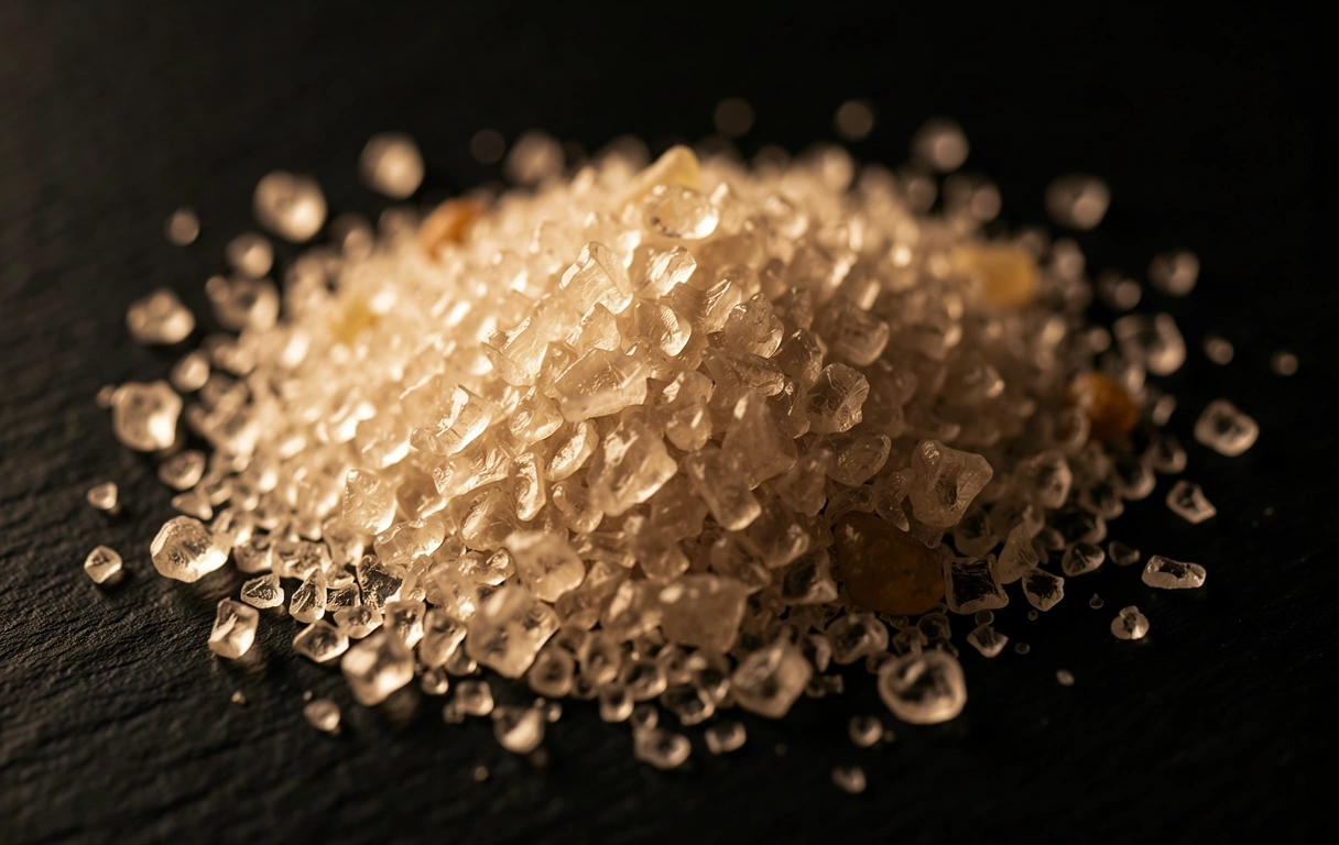 Nahaufnahme von Mineralien für die Abendroutine